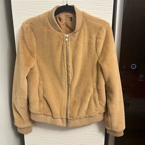 Forever 21 teddy bomber jacket
